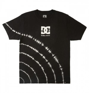 DC BLABAC x Kalis Love Heritage Men's T Shirts Black / White | UCYAWSJ-80