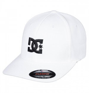DC Cap Star Hat Men's Hats White / Black | LWNCVTS-35