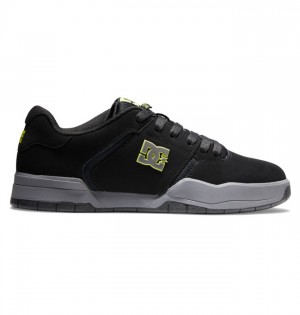 DC Central Men's Sneakers Black / Grey / Green | WLEQSBU-89