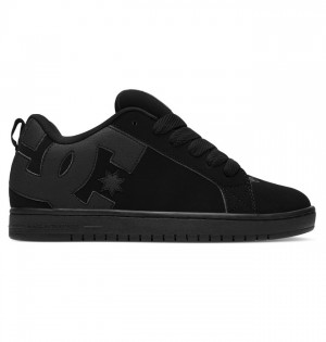 DC Court Graffik Men's Sneakers Black / Black / Black | VUAEWJL-01
