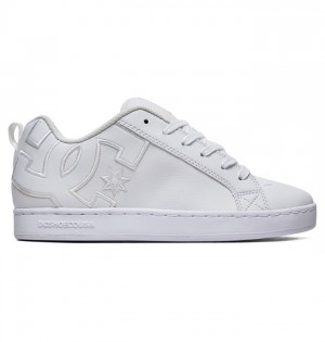 DC Court Graffik Women's Sneakers White / White / White | UGZXKSN-16