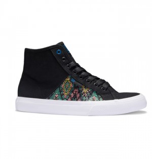 DC Manual HI High-Top LE Canvas Women's Sneakers Blue | AXDHMPO-65