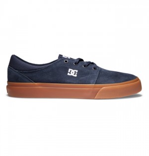 DC Trase Suede Men's Sneakers Navy | VTCFYNK-24
