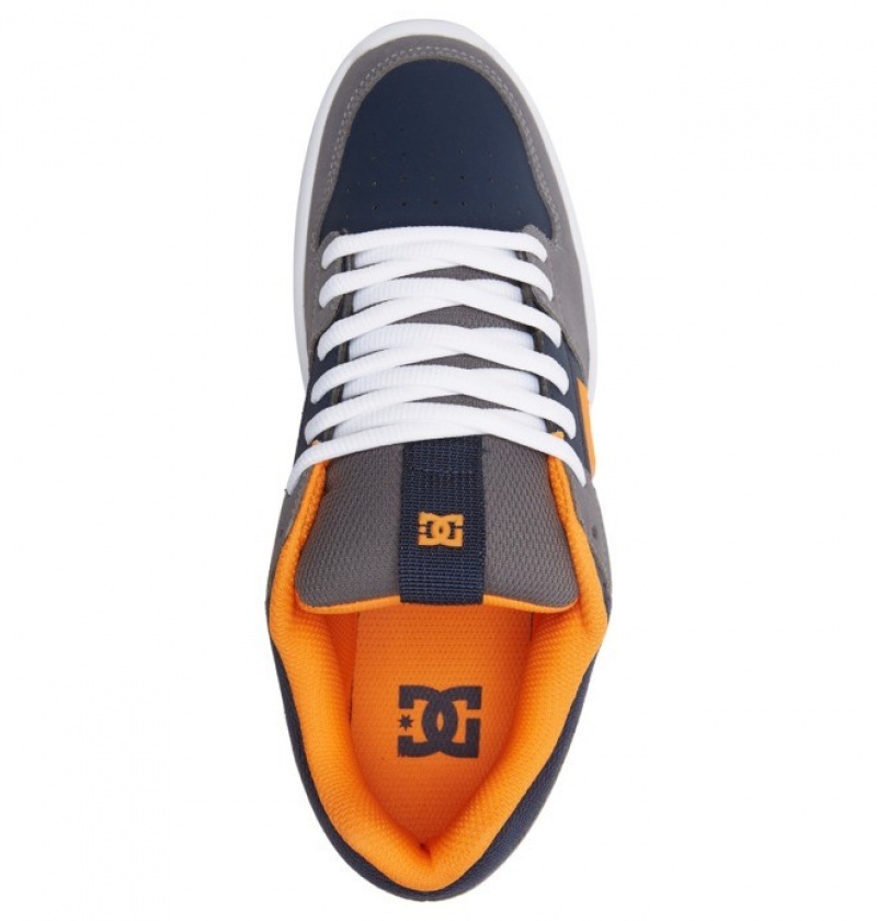 DC Lynx Zero Men's Sneakers Grey / Orange | WMJGSIC-78