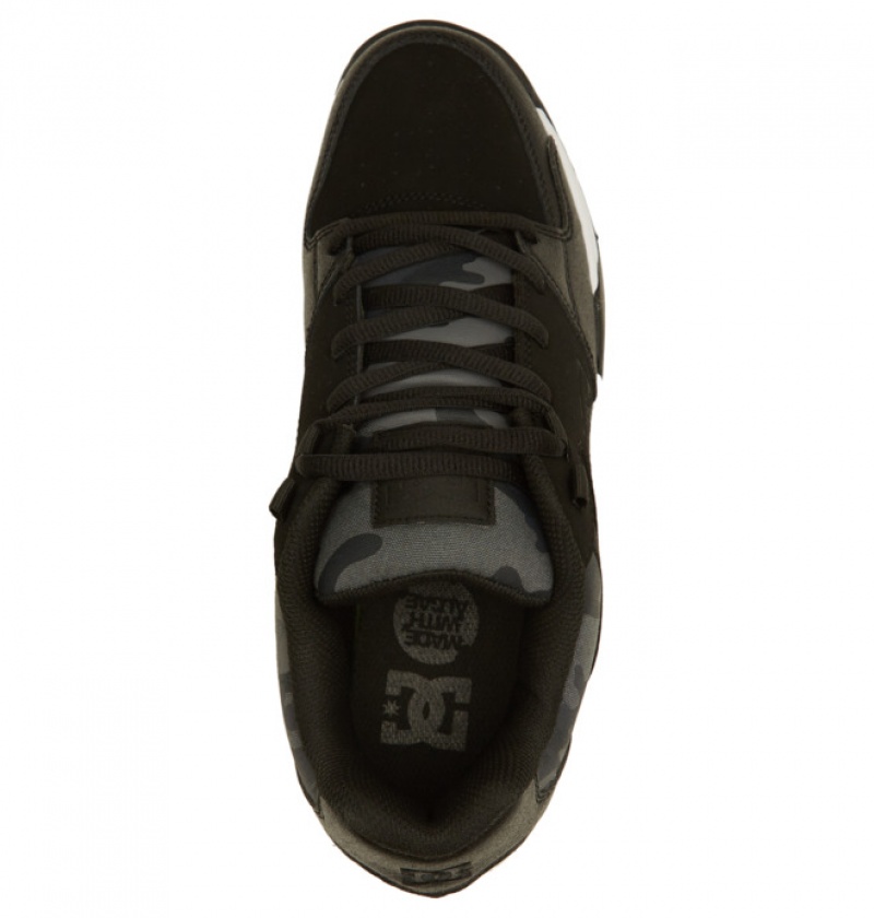 DC Versatile Men's Sneakers Black Camo | TODZGNS-60